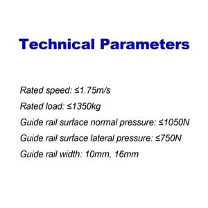 Patins de guidage coulissants modernes pour cabine d'ascenseur Mitsubishi avec acier galvanisé pour rail de guidage de 10 mm/16 mm – Vente directe usine - Product Image 6