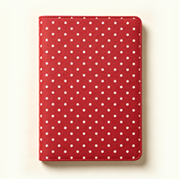 Yalong A6 Vintage Polka Dot Leder Thermobindung Notizbuch Retro Weiße Punkte Hardcover Journal Tagebuch 4 Farben Set YLA5T006