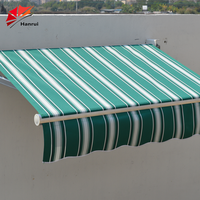 Tissu de remplacement pour auvent - Anthracite, anti-UV, enduit PU, auvent rétractable de remplacement, 300 x 250 cm