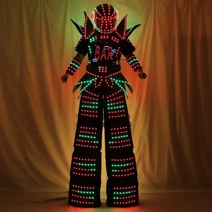 Traje <span class=keywords><strong>de</strong></span> Robot con Pantalla LED Luminoso para Bailarín Zancudo para Actuaciones en Discotecas y Escenarios con Casco y Guantes Láser - Product Image 5