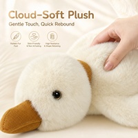 Peluche Canard Confortable en Promotion, Jouet Doux en Fausse Fourrure Rempli de Coton PP, Plusieurs Tailles, Design Adorable, Cadeau pour Enfants