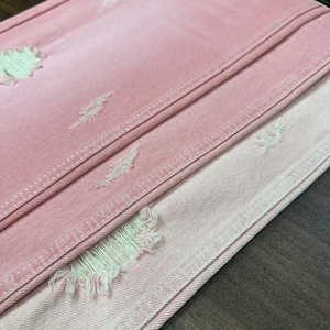 Rollo de Tela Vaquera de Algodón 100% Supersuave, Sanforizada, Extra Ancha, Elástica, de Sarga, Color Rosa Lizhi F1010, para Chaquetas de Niños y Niñas - Product Image 5