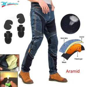 Motorcycle With ventilation holes Protection Pants Motocross Men blue Four Seasons Breathable Hi-032