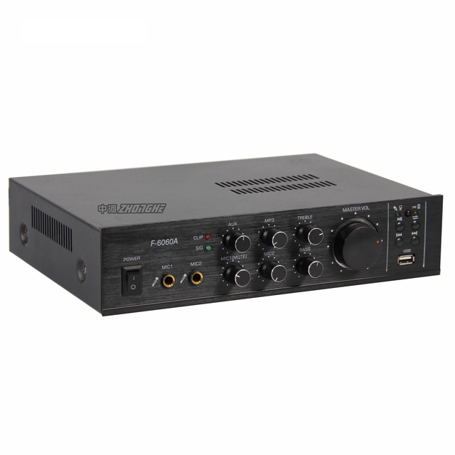 F-6060A pa System Indoor Amplifier Professional 15 Watts Power Amp Amplifier