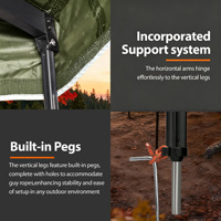 Vente en gros 270 °   Tente de camping pour l'extérieur, tente de camping imperméable, tente latérale de voiture pliable, accessoires 4x4