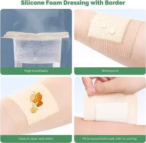 High Quality Advanced Soft Silicone Foam Wound Dressing Product