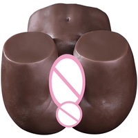 Moule en silicone réaliste pour poupée vaginale, peau marron-noire, pour masturbation masculine, jouet sexuel pour adultes