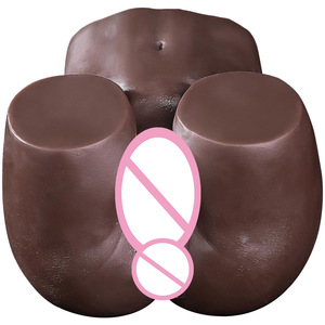 Molde de <span class=keywords><strong>Silicona</strong></span> Anal y Vaginal de Piel Marrón-Negra, Muñeca Vaginal Realista para la Masturbación Masculina, Juguete Sexual para Adultos - Product Image 5