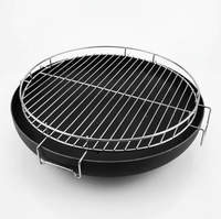 Grille de cuisson en acier inoxydable pour barbecue, ronde ou rectangulaire, pour foyer extérieur, camping et barbecue