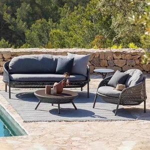 Ensemble de salon de jardin en teck pour villa, canapé d'extérieur modulable, mobilier de jardin très demandé - Product Image 4