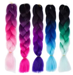 Fashion African 3 tone ombre braiding hair, expression braiding hair jumbo extensions