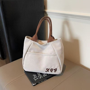 Niche-Style Canvas <b>Bag</b> for Women New Arrival Versatile Everyday Handbag for <b>Work</b> or Lunch - Product Image 1