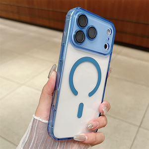 Funda Magnética para iPhone 16 15 14 13, Colores Pastel, para iPhone 17 <span class=keywords><strong>Pro</strong></span> <span class=keywords><strong>Max</strong></span>, Funda Magnética Transparente con Protección Total para la Cámara - Product Image 4