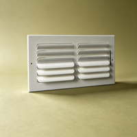 Grille d'aération rectangulaire 10*6 en acier laminé à froid, haute qualité, facile à nettoyer, pour usage domestique et commercial, système HVAC.