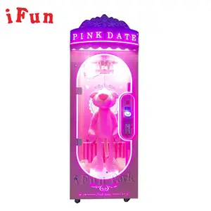 New Trend Pink Date Prize Cut Claw Machine Big Prize Crane Game Machine Catch Doll Gift Game Family Entertainment Center