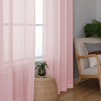 Cortinas Opacas Modernas con Aislamiento Térmico y Filtrado de Luz, Cortinas Transparentes con Doble Ojal para Ventanas de Cocina y Sala de Estar, Resistentes al Fuego