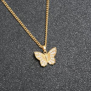 จี้เพชรและเพทายคุณภาพสูง ชุบทอง 24K สำหรับผู้หญิง วัสดุทองเหลือง เหมาะสำหรับเด็ก - Product Image 2