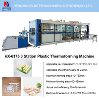 Blisterverpakkingsmachine voor fruit, eieren en plastic thermoforming, multi-station automatische vacuümdruk, landbouwverpakkingen
