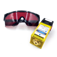 15000MW modul Laser dioda TTL PMW kontrol campuran 405NM 450NM Laser ungu biru dengan kabel kacamata untuk mesin ukiran Laser