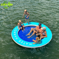 Ponton gonflable suspendu jet ski kayak matelas gonflable radeau rond quai d'eau bain de soleil piscine gonflable flotteur eau hamac