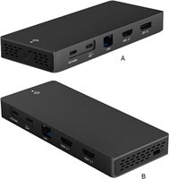 Adaptateur multiport triple affichage 12 en 1 8K 3 moniteurs Dock USB C Station d'accueil pour ordinateur portable pour ordinateurs portables Dell/Surface/HP/Lenovo