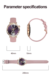 <span class=keywords><strong>Reloj</strong></span> <span class=keywords><strong>Inteligente</strong></span> de Moda para <span class=keywords><strong>Mujer</strong></span> con Monitor de Actividad Física, IP68, Automático, Digital, Correa de Silicona de Fibra de Carbono, Pantalla AMOLED, GPS, FitCloudPro 4G - Product Image 5