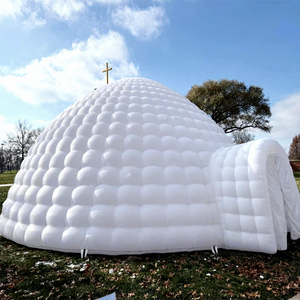 Carpa inflable gigante para exteriores, tipo iglú con luces LED, domo inflable para fiestas y eventos. - Product Image 1
