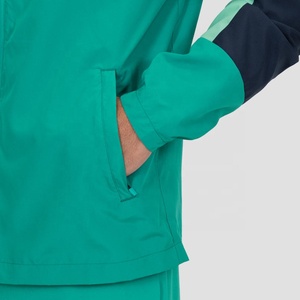 Anorak en nylon fin personnalisé pour hommes Veste coupe-vent à capuche de haute qualité Pull d'extérieur Veste coupe-vent à fermeture éclair et patché - Product Image 5