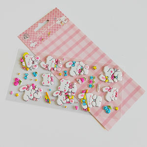 플래너, 노트북을 위한 맞춤형 화면 인쇄 방수 귀여운 토끼 스티커 - Product Image 3