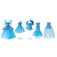 Créativité DIY Enfants Design De Mode Poupée Robe De Soirée Vêtements Couture Artisanat Kits pour Filles avec 5 Mannequins