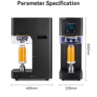 FEST Scelleuse de Bouteilles PET et Canettes en Aluminium, Machine à Sceller les Boissons Gazeuses, Bières et Jus