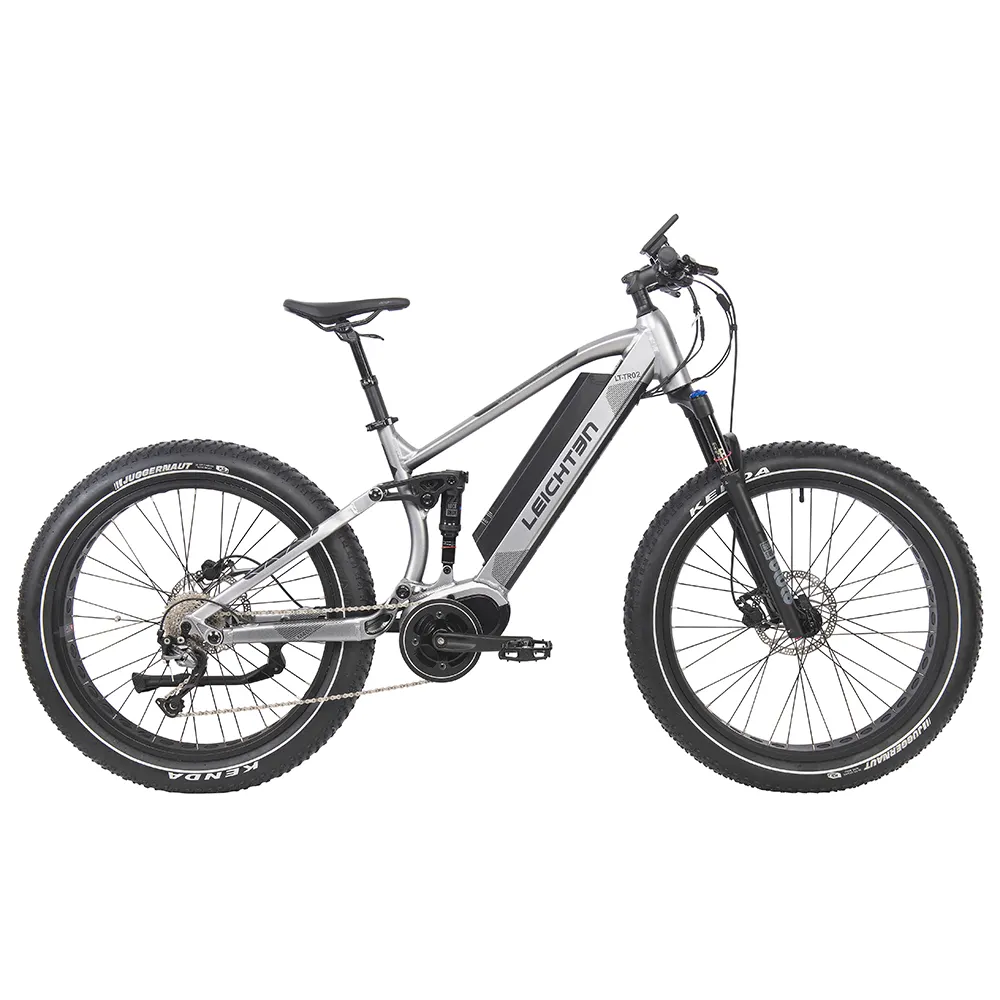 Factory price full suspension electric mountain bike 48V 350W electric bicycle fat tire ebike e bike