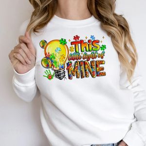 <span class=keywords><strong>This</strong></span> Is <span class=keywords><strong>Little</strong></span> <span class=keywords><strong>Light</strong></span> of <span class=keywords><strong>Mine</strong></span> Autism DTF Impresión de transferencia Hierro en pegatinas Sublimación Bolsas de ropa Ropa Lista para presionar - Product Image 4