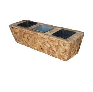 Chậu trồng cây mây nước thủ công khung sắt tay cầm giá tốt dùng trong nhà - Product Image 1