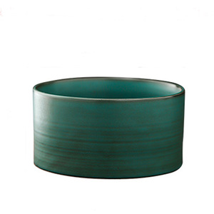 Escurridor de Té Grande de Cerámica Retro, Diseño Espiral Redondo con Esmalte Verde Oscuro, para Ceremonia del Té - Product Image 5