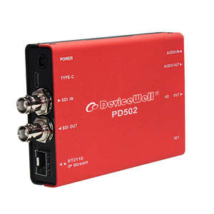 DeviceWell PD502 двунаправленный <span class=keywords><strong>3G</strong></span> SDI для ST2110 IP конвертер несжатый SMPTE 2110 1080P60 видео конвертер - Product Image 1