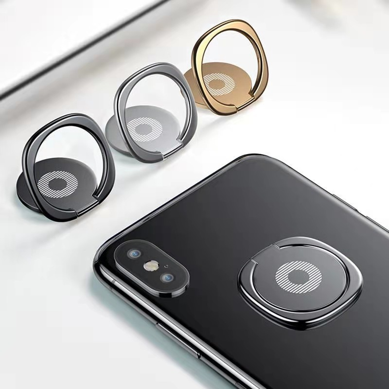 Anillo de Metal ultrafino plegable para teléfono móvil, con rotación de 360 grados, accesorios para funda de tableta