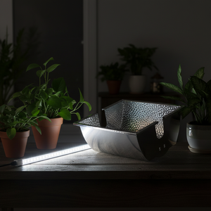 Réflecteur en aluminium à haute réflectivité, finition martelée, pour projecteur LED / chauffage industriel, taille et forme personnalisées disponibles - Product Image 2
