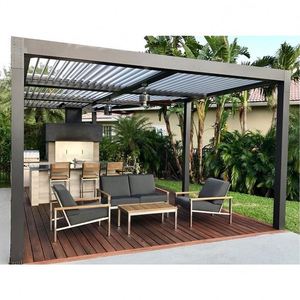 Toldos motorizados de techo, toldos de toldo para jardín al aire libre, pérgola de aluminio, fácil de montar, <span class=keywords><strong>precio</strong></span> - Product Image 6