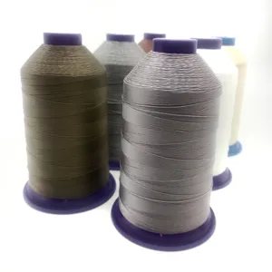 Hilo thread nylon bonded 6.6 v69 tex 70 nylon bonded thread 69 black 210d/3 bonded nylon heavy duty thread