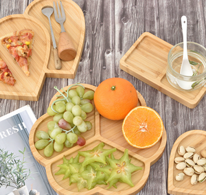 Plateaux et assiettes en bambou écologiques en gros, personnalisables, solides, de qualité alimentaire, durables, vaisselle classique, boulangeries, hôtels, cadeaux - Product Image 4