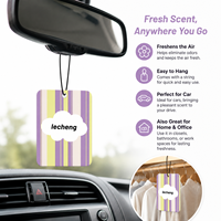Désodorisant de voiture suspendu personnalisable en papier de coton écologique, évaporation naturelle, parfum longue durée, élimination des odeurs, décoratif