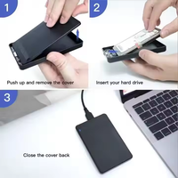 Boîtier universel pour disque dur SATA 2,5 pouces vers USB 3.0 9,5 mm, boîtier de disque dur SSD, boîtier de disque dur externe en plastique avec UASP