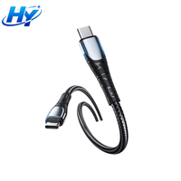 Câble de charge rapide 100W, connecteur en alliage de titane, nylon tressé haute densité, noyau en cuivre épaissi, transfert de données 480 Mbps