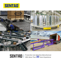 Système de convoyeurs à rouleaux motorisés en acier robuste SENTAO fabricant ligne de convoyeur industriel modèle MDR chaîne à chaîne