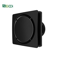 Ventilador de Extracción Eléctrico de Alta Calidad para el Hogar, Baño y Cocina, Potente Ventilación para Inodoro, con Rodamientos de Bolas, IP44, 90m/h, Ahorro de Energía