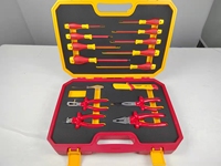 99LB001 Finework Juego de 15 Herramientas Aisladas VDE de Mano a 1000V con Alicates y Destornilladores