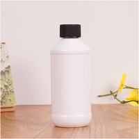 Vente en gros de flacons en plastique blanc pour médicaments liquides PET de 250 ml et 500 ml, contenants vides pour sirop contre la toux avec bouchon inviolable et pulvérisateur