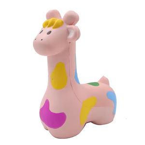 थोक कस्टम लोगो पु फोम कार्टून पशु गुलाबी जिराफ ओएल धीरे बढ़ते तनाव से बच्चों और वयस्कों के लिए खिलौने - Product Image 2