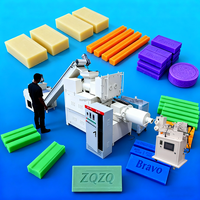 Ligne de production de savon en barre entièrement automatique avec extrudeuse à pâte et certifiée FDA/CE pour les producteurs de savon à lessive, de savon de bain et de savon de toilette